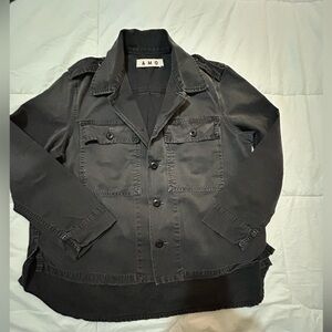 AMO army shirt jacket washed black M